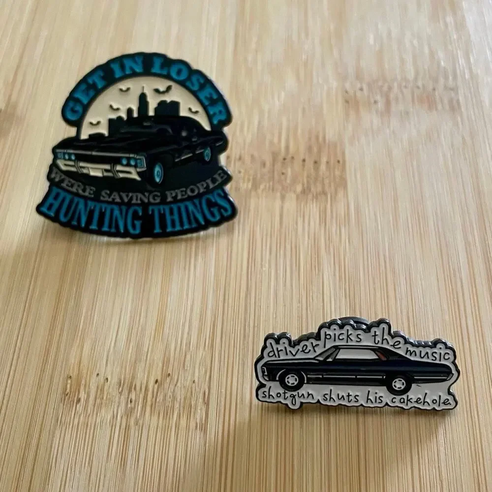 2 Piece Collectible Supernatural 1967 Impala “Baby” Enamel Pins